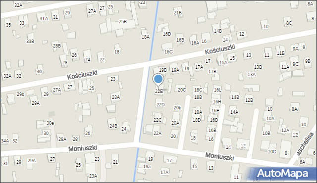 Kobyłka, Moniuszki Stanisława, 22E, mapa Kobyłka