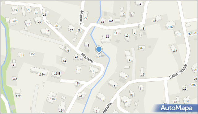 Kościelisko, Mocarni, 2, mapa Kościelisko