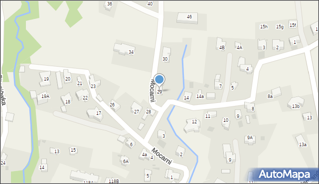 Kościelisko, Mocarni, 29, mapa Kościelisko