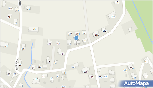 Kościelisko, Mocarni Boczna, 2, mapa Kościelisko