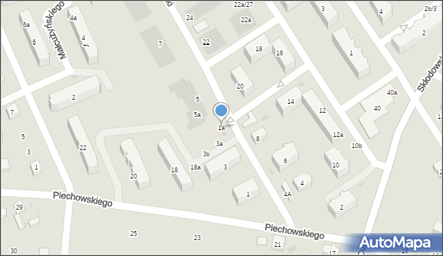 Kościerzyna, Moniuszki Stanisława, 1a, mapa Kościerzyna