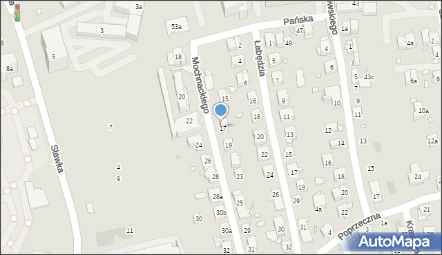 Kraków, Mochnackiego Maurycego, 21, mapa Krakowa