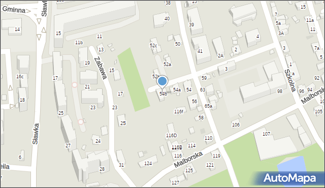 Kraków, Mochnackiego Maurycego, 54b, mapa Krakowa