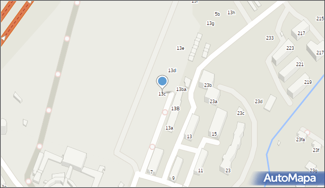 Kraków, Morcinka Gustawa, 13c, mapa Krakowa