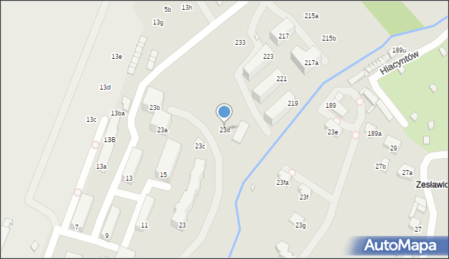 Kraków, Morcinka Gustawa, 23d, mapa Krakowa