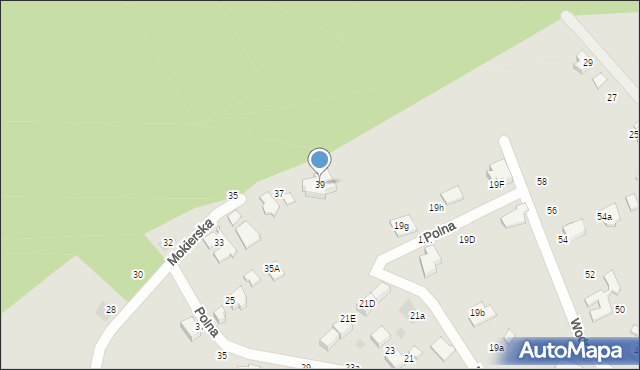 Łaziska Górne, Mokierska, 39, mapa Łaziska Górne