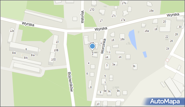 Łaziska Górne, Morcinka Gustawa, 2, mapa Łaziska Górne