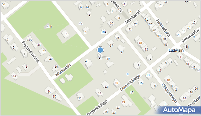 Legionowo, Moniuszki Stanisława, 41, mapa Legionowo