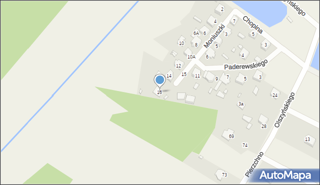 Libidza, Moniuszki Stanisława, 16, mapa Libidza