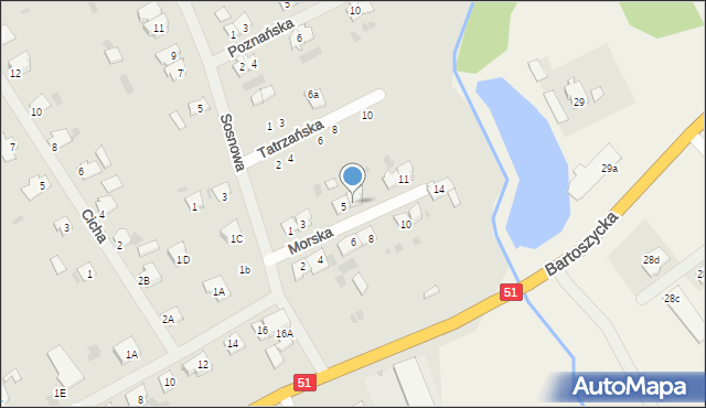 Lidzbark Warmiński, Morska, 7, mapa Lidzbark Warmiński