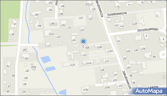 Lipków, Mościckiego Ignacego, 115, mapa Lipków