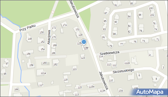 Lipków, Mościckiego Ignacego, 125, mapa Lipków