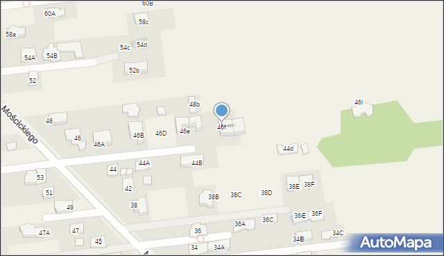 Lipków, Mościckiego Ignacego, 46f, mapa Lipków