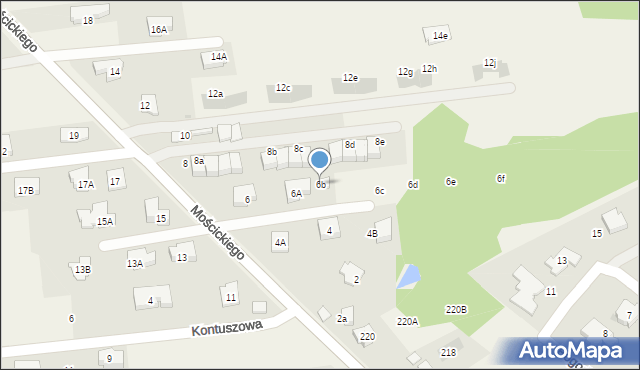 Lipków, Mościckiego Ignacego, 6b, mapa Lipków