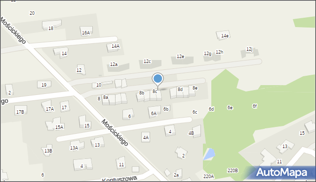 Lipków, Mościckiego Ignacego, 8g, mapa Lipków