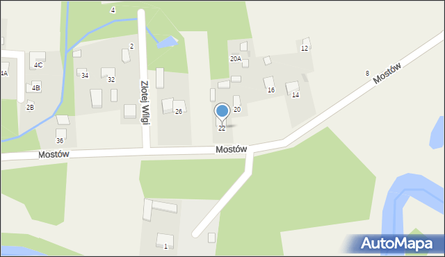 Lipowo, Mostów, 22, mapa Lipowo