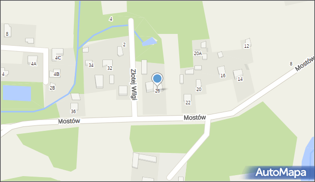 Lipowo, Mostów, 26, mapa Lipowo