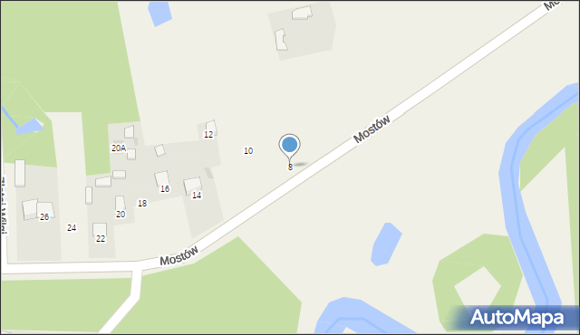 Lipowo, Mostów, 8, mapa Lipowo