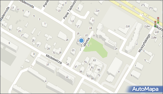 Łomża, Morka Edwarda, 4, mapa Łomży