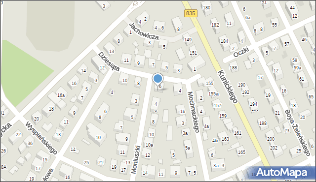 Lublin, Moniuszki Stanisława, 2, mapa Lublina