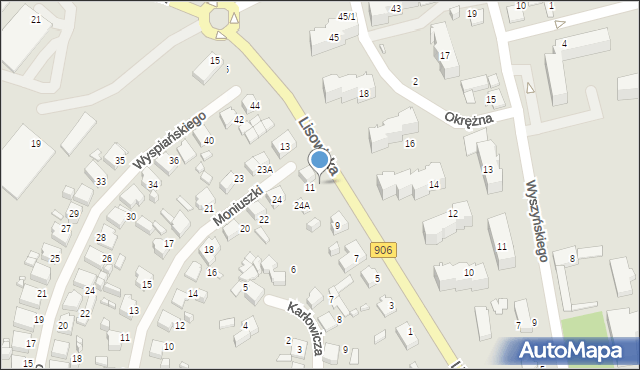 Lubliniec, Moniuszki Stanisława, 28, mapa Lubliniec