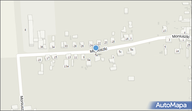 Lubsko, Moniuszki Stanisława, 7A, mapa Lubsko