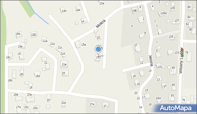 Marklowice, Mokra, 15C, mapa Marklowice
