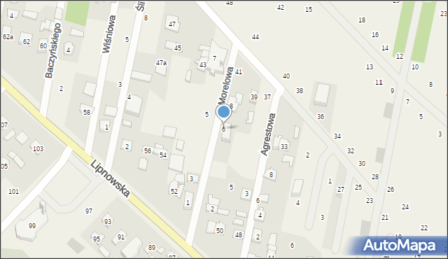 Maszewo Duże, Morelowa, 6, mapa Maszewo Duże