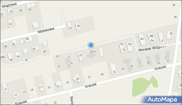 Mechelinki, Morskie Wzgórze, 13, mapa Mechelinki