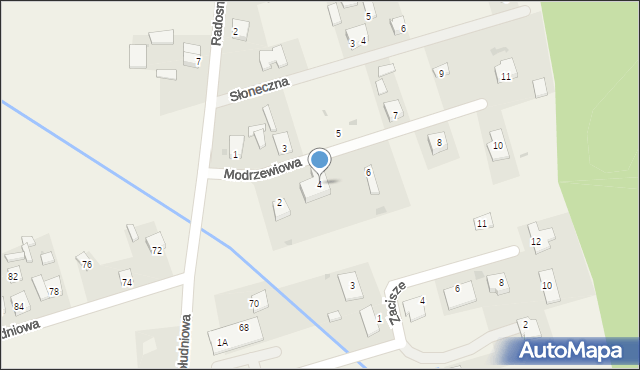Michałów, Modrzewiowa, 4, mapa Michałów