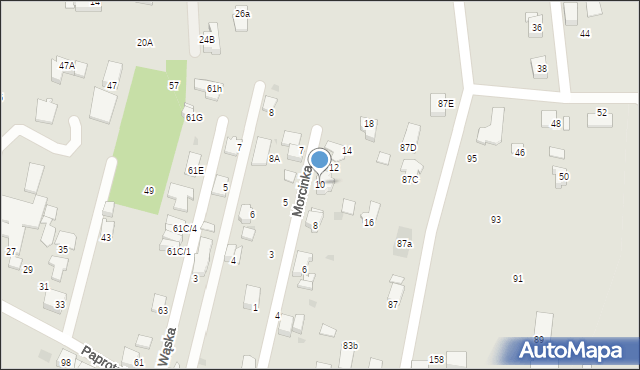 Mikołów, Morcinka Gustawa, 10, mapa Mikołów