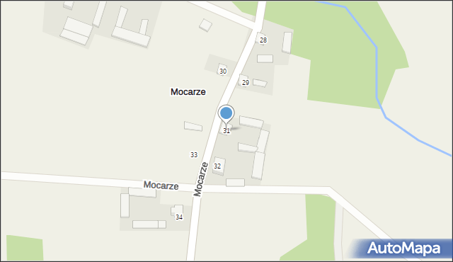 Mocarze, Mocarze, 31, mapa Mocarze