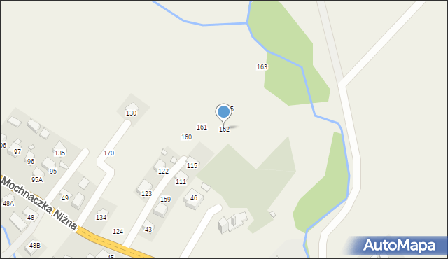 Mochnaczka Niżna, Mochnaczka Niżna, 162, mapa Mochnaczka Niżna