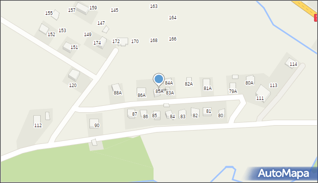 Mochnaczka Wyżna, Mochnaczka Wyżna, 85A, mapa Mochnaczka Wyżna