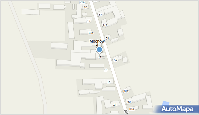 Mochów, Mochów, 17, mapa Mochów