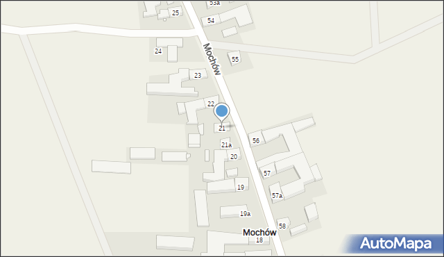 Mochów, Mochów, 21, mapa Mochów
