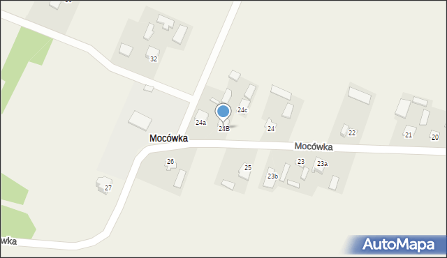 Mocówka, Mocówka, 24B, mapa Mocówka