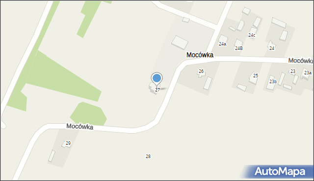 Mocówka, Mocówka, 27, mapa Mocówka