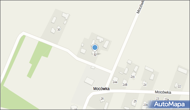 Mocówka, Mocówka, 32, mapa Mocówka