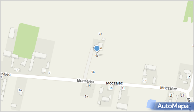 Moczalec, Moczalec, 9c, mapa Moczalec