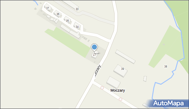 Moczary, Moczary, 17, mapa Moczary