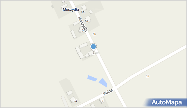 Moczydła, Moczydła, 4, mapa Moczydła