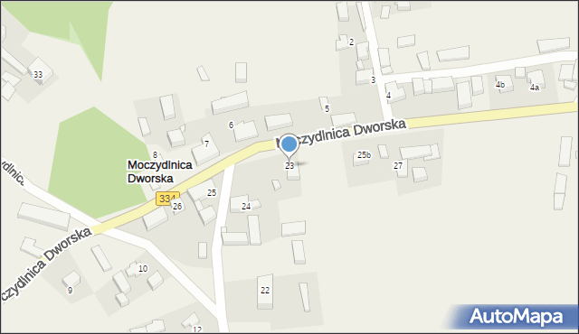 Moczydlnica Dworska, Moczydlnica Dworska, 23, mapa Moczydlnica Dworska