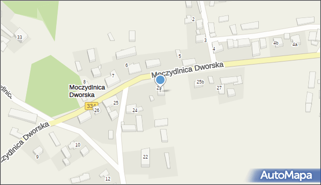 Moczydlnica Dworska, Moczydlnica Dworska, 25a, mapa Moczydlnica Dworska