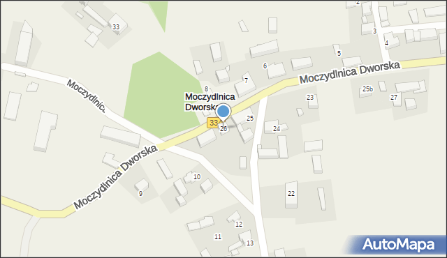 Moczydlnica Dworska, Moczydlnica Dworska, 26, mapa Moczydlnica Dworska