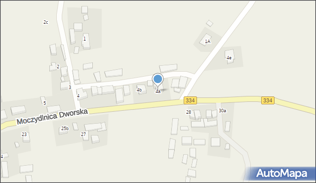 Moczydlnica Dworska, Moczydlnica Dworska, 4a, mapa Moczydlnica Dworska