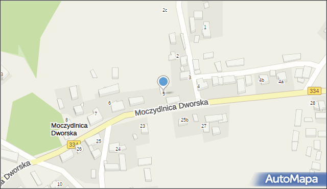 Moczydlnica Dworska, Moczydlnica Dworska, 5, mapa Moczydlnica Dworska