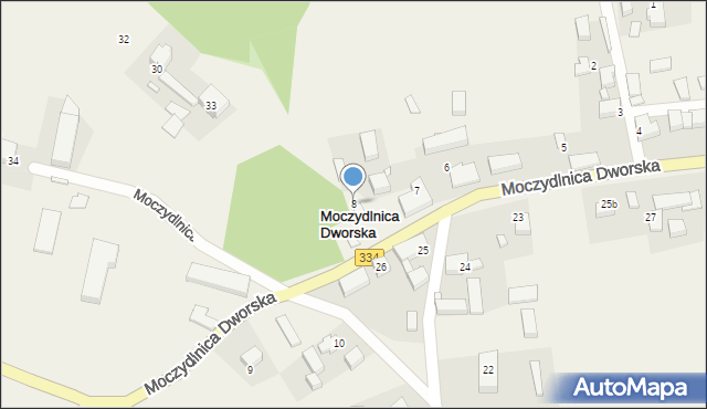 Moczydlnica Dworska, Moczydlnica Dworska, 8, mapa Moczydlnica Dworska