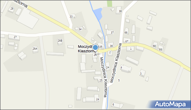 Moczydlnica Klasztorna, Moczydlnica Klasztorna, 26, mapa Moczydlnica Klasztorna