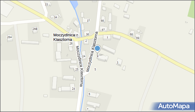 Moczydlnica Klasztorna, Moczydlnica Klasztorna, 4, mapa Moczydlnica Klasztorna